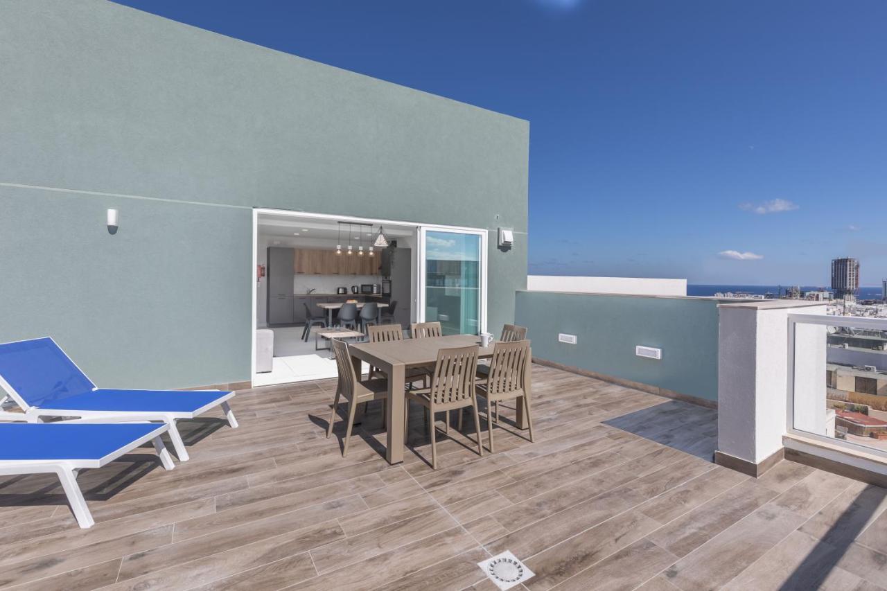 Unique Penthouse With Private Heated Jacuzzi, Close To Restaurants And Night Life Is-Swieqi Kültér fotó